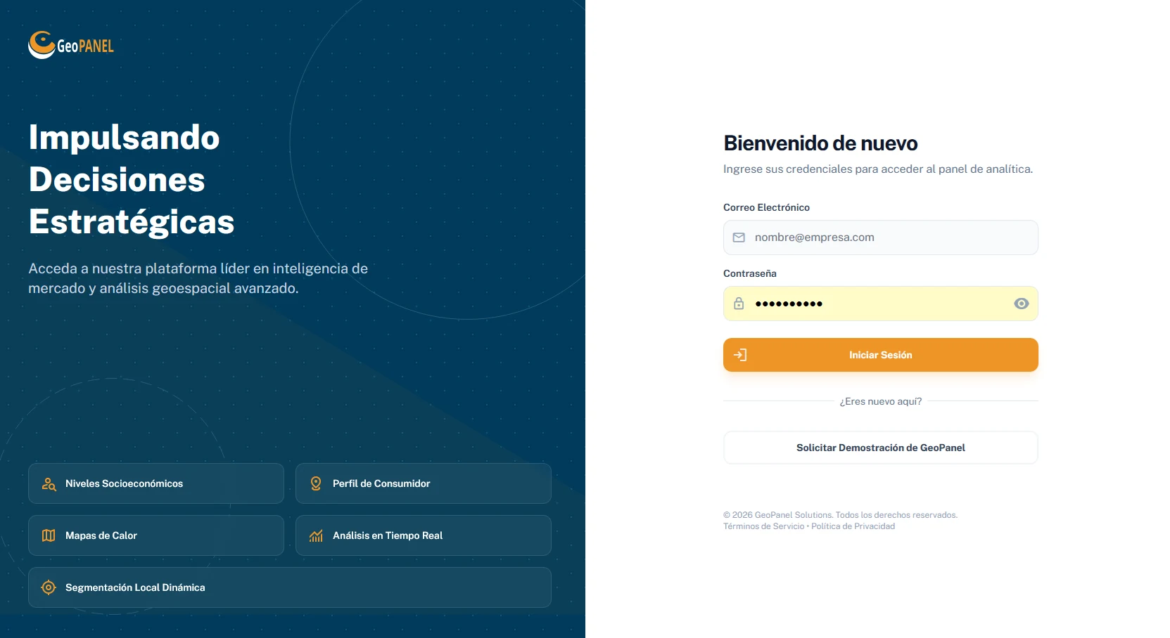 Acceso a GeoPanel Cloud para estudios de mercado y análisis geoespacial en México
